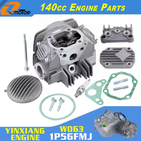 140cc Engine Cylinder Head Assembly Kit For 56mm Cylinder YinXiang 1P56FMJ 140cc W063 1P56FMJ-5 W150