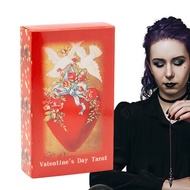 English Valentines Day Tarot Cards Fate Divination Oracle Cards Party Entertainment Board Game Tarot Deck For Fortune Telling appealing