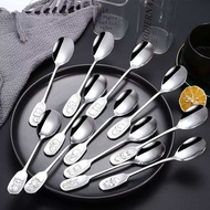 [HCM]Muỗng inox cán logo hình thú 12 con giáp - M49