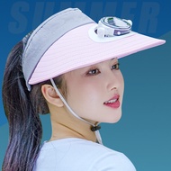 Sunscreen hat UV resistant solar fan hat enlarged brim fan beach hat outdoor work hat