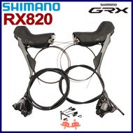 Shimano GRX ST-RX820 2x12 Speed Shifter Hydraulic Disc Brake Dual Control BR-RX820 Caliper Bicycle A