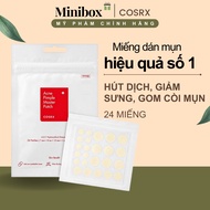 Cosrx Ance Pimple Master Patch acne Patch (Red, 24 round pieces) absorbent to reduce acne and swelling | Minibox