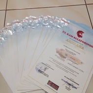 sertifikat ikan arwana golden red . lengkap dengan chip