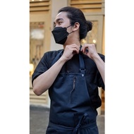 Multi-Pocket Apron Chef Apron/ Kitchen Apron/ Aksara Apron/ Kitchen Apron/
