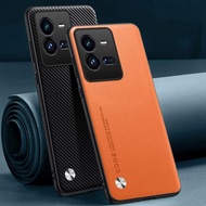 Luxury PU Leather Case For Vivo IQOO 10 Pro 10Pro Back Cover Matte Silicone Protection Phone Case Fo