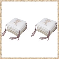 (IGRZ) 12Pcs Baby Bed Protector Crib Bumper Pads Baby Bed Bumper in the Crib Bumper Safety Cotton Bl