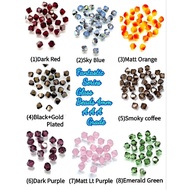 yisitrading 100pcs Austria Crystal Beads Fantastic colour Bicone Shape Glass Beads loose Spacer Bead