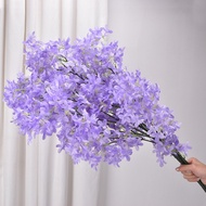HZEncrypted Lilac Artificial Flowers Cross Cherry Blossom Home Wedding Decoration Layout Scenery Silk Flower Fake Flower Artificial Flowers