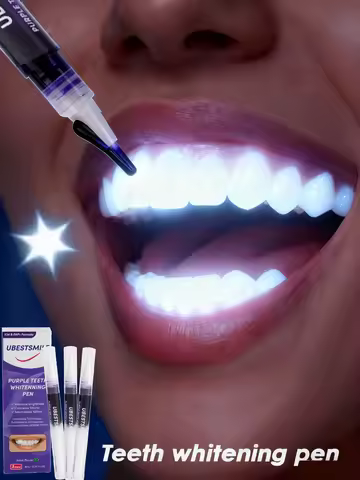 Purple Instant Teeth Whitening Pen Tartar Toothpaste Clean Teeth Stains No Sensitivity for Clearer B