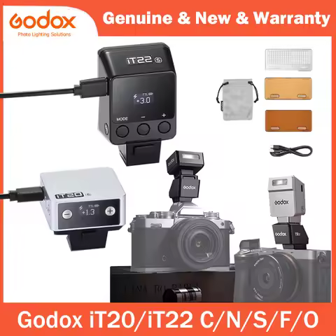 Godox iT20 iT22 TTL Mini Flash C/N/S/F/O Compact Shoe-Mounted On-Camera Flash for Sony Canon Nikon F