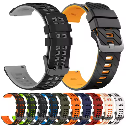 22mm Replace Silicone Strap For TicWatch Pro 3 Ultra Watch Band GPS/LTE for Ticwatch GTX S2 E2 E3 GT