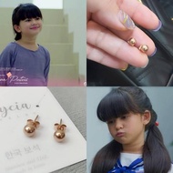 anting anak raya asli titanium anti karat + box