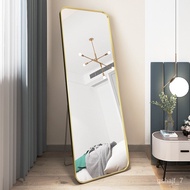 ST-🌊Full-Length Mirror Dressing Floor Mirror Home Wall Mount Wall-Mounted Girl Bedroom Makeup Wall-Mounted Three-Dimensi