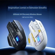 Inphic A9 RGB Wireless Mouse: Rechargeable, 2.4GHz, Bluetooth 5.0, Noiseless Clicks, 2400dpi Optical