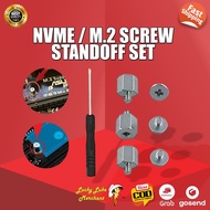 NVME M2 SATA SSD Mounting Kit Screw Bolt Screw Screw Locking Button Motherboard Mount
