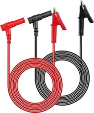 Multimeter Test Leads, Banana Plug to Alligator Clip Test Lead Wire Cable, Flexible Electronic Test 