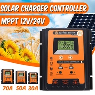Portable LCD solar cell controller Solar Charge Controller Dual USB Solar controller Solar cell regu