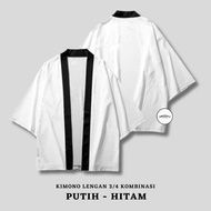 KATUN PLAIN KIMONO TSHIRT TOP 3 SLEEVES/4 COMBED COTTON 24S JUMBO OVERSIZE SIZEBIG FOR MEN, WOMEN, K