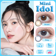 รุ่นวอนยอง IVE ⭐️ คอนแทคเลนส์ Mini Idol Brown/Gray (Kitty Kawaii) ขนาดมินิ 💙