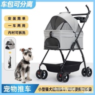 Wholesale Pet Cat Dog Stroller Dog Cat Teddy Baby Stroller out Small Pet Cart Dog Car Lightweight