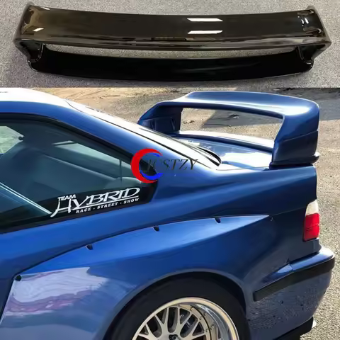 For BMW 3 Series E36 1990-2000 Spoiler ABS Plastic Glossy Black Spoiler For BMW E36 M3 Rear Wing