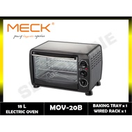 {READY STOCK} MECK MOV-20B 18L ELECTRIC OVEN WITH BAKING TRAY, WIRED TRAY, & TRAY HANDLE (PETI BAKAR