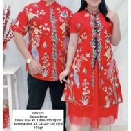 New Baju Couple Pesta | Batik Couple | Baju Couple Imlek Katun Stretch