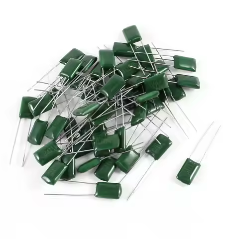 50pcs 100V Polyester film capacitor 330PF 680PF 1nF 10nF 100nF 2A471 2A102 2A182 2A222 2A272 2A332 2