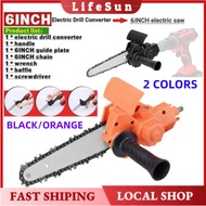 [LOCAL LIFE] 6 Inch Chainsaw Adapter Electric Drill Modified To Electric Chainsaw Tool DIY Converter Adapter Attachment Electric Chainsaws Accessory Practical Modification Tool Set Woodworking Cutting Tool