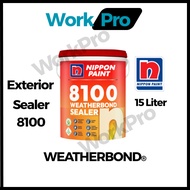 15L Nippon Paint 8100 Weatherbond Sealer/ Exterior Wall Sealer Putih Luar Dinding Primer/ Undercoat/