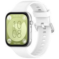 全城熱賣 - 適用於華為 Watch Fit3 Kalebol 柔軟硅膠錶帶（白色）