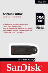 SanDisk 256GB 256G Cruzer Ultra 130MB/s CZ48 USB 3.0 高速 隨身碟