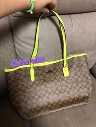 Coach city tote bag