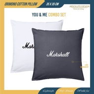 Marshall Speaker Sulam Design - Square Sofa Throw Pillow Bantal With Woven Orimono Cushion Cover Hot