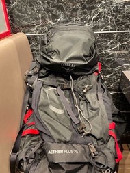 OSPREY Aether Plus 70L 黑色 登山背包（二手）