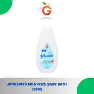 JOHNSON"S MILK+RICE BABY BATH 200ML