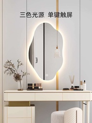 Irregular Smart LED Makeup Mirror Wall-Mounted Bedroom Vanity Mirror Wall Hanging Irregular Lighted 