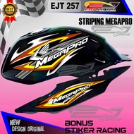 STRIPING MEGAPRO / STIKER LIS VARIASI MEGAPRO PRIMUS / DECALL STIKER MEGAPRO EJT 257