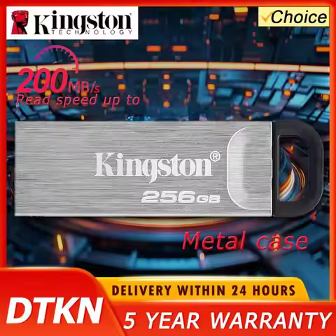 Kingston DataTraveler Kyson 64GB 128GB 256GB High Performance USB 3.2 Metal Flash Drive Speeds up to