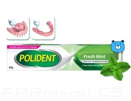 กาวติดฟันปลอม Fresh Mint ครีมติดฟันปลอม โพลิเดนท์ Polident 60 กรัม