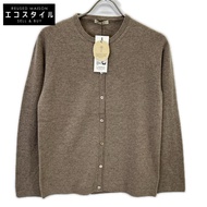 TOYOBOUSHI Ito-goromo RAI 14IT-PC0014 棕色 100% 羊絨開襟衫 尺寸 2 [二手]