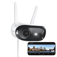 REOLINK Elite WiFi กล้องเลนส์คู่ 4K 8MP | มุมกว้าง 180° | Wi-Fi 6 | ภาพสีกลางคืน | หมุนตาม