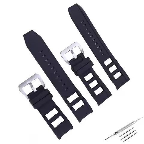 26mm men rubber watch band for Invicta russian Pro Diver Model 1090 1436 1088 black watch strap wome