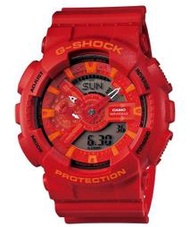 【時間光廊】CASIO 卡西歐 G-SHOCK 紅色 多層次面板 全新原廠 GA-110AC-4ADR