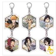 YB2 BLEACH Ichigo Rukia Orihime Renji BY2 Cartoon Keychain