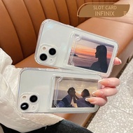 Case Slot Kartu Infinix [ SK ] Casing Photocard Pelindung Handphone Kesing Bening Protect Kamera Sof