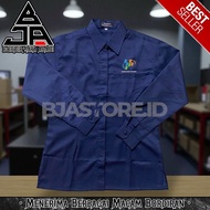 KEMEJA BPS Women's Shirt, Central Statistics Agency K1 Navy