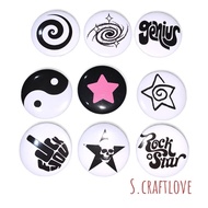 S.craftlove AESTHETIC PIN BUTTON/ PIN BROSS/PIN BAG PIN BUTTON BW2 Pin Tudung Brooch Tudung