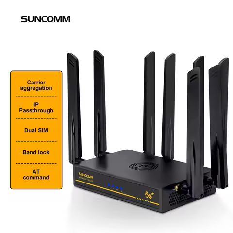 SUNCOMM O8 IMEI Modify Band Lock 5G Wifi Router AX3000 Cat19 External Antenna Mesh WiFi6 Dual Band 5