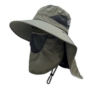 Outdoor Foldable Mountain Hat Anti-Heat Fishing Hat Neck and Face Protection